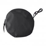 Shopping bag pieghevole in poliestere 190T con cerniera color nero prima vista
