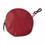 Shopping bag pieghevole in poliestere 190T con cerniera color rosso prima vista