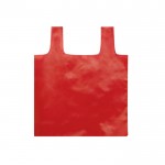 Shopper pieghevole in RPET color rosso