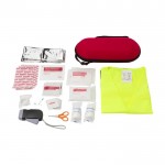 Kit di soccorso con coperta in alluminio color rosso terza vista