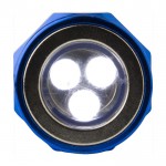 Torcia in alluminio telescopica e flessibile con 3 luci LED color blu prima vista