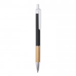 Eleganti penne aziendali con dettaglio in bambù color nero vista principale