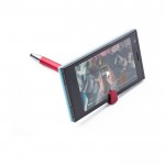 Penna a sfera touch screen con supporto e inchiostro blu color rosso sesta vista