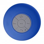 Speaker wireless impermeabile con ventosa e vivavoce color blu reale prima vista