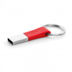 Usb gadget con portachiavi promozionale color rosso