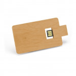 Usb card in legno personalizzata color marrone