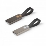 USB metallica con laccetto in silicone vari colori