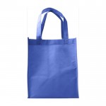 Shopper in tnt da 80 gr/m²  color blu mare prima vista