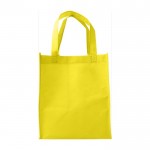 Shopper in tnt da 80 gr/m²  color giallo prima vista
