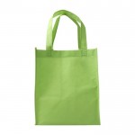 Shopper in tnt da 80 gr/m²  color verde chiaro  prima vista