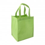 Shopper in tnt da 80 gr/m²  color verde chiaro  terza vista