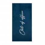 Asciugamano da mare grande 160 x 80 cm color blu seconda vista