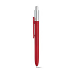 Penna colorata con parte superiore cromata color rosso