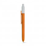 Penna colorata con parte superiore cromata color arancione