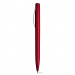 Penna di plastica con finitura metallica  color rosso