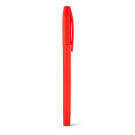 Penna economica personalizzata con corpo colorato  color rosso con logo