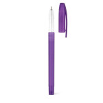 Penna economica personalizzata con corpo colorato  color viola con logo