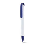 Penna aziendale con clip originale color blu