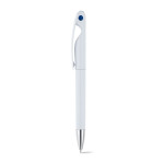 Penna promozionale con clip particolare color blu