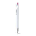 Penna promozionale con clip particolare color rosa