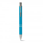 Brillanti penne pubblicitarie con logo colore celeste