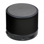 Gadget promozionali speaker in metallo color nero seconda vista