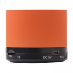 Gadget promozionali speaker in metallo color arancione prima vista