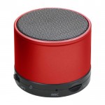 Gadget promozionali speaker in metallo color rosso seconda vista