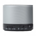 Gadget promozionali speaker in metallo color argento seconda vista