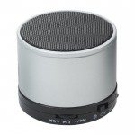 Gadget promozionali speaker in metallo color argento quinta vista