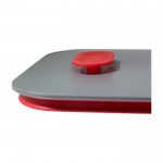 Lunch box promozionali con supporto color rosso seconda vista alternativa