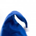 Colorati cappelli di Natale personalizzati color blu quarta vista