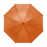 Ombrello a 8 pannelli in poliestere 170T color arancione prima vista
