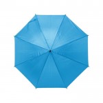 Ombrello a 8 pannelli in poliestere 170T color azzurro prima vista