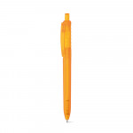 Penna pubblicitaria ecologica con logo color arancione