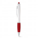 Classica penna promozionale bianca color rosso