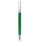 Penna promozionale con effetto metallo color verde