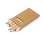 Scatola con 6 matite colorate personalizzabili per bambini