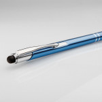 Penna touchscreen personalizzabile colore celeste per imprese