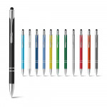 Penna touchscreen personalizzabile colore celeste varie opzioni