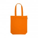 Shopper cotone riciclato manici medi in tanti colori 220g/m² color arancione prima vista