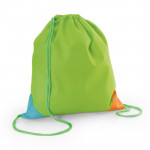 Originale zainetto a sacca personalizzato per bambini color verde chiaro