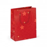 Piccola busta natalizia per regali color rosso seconda vista
