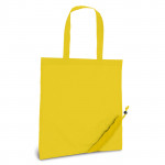 Divertente borsa per la spesa pieghevole color giallo