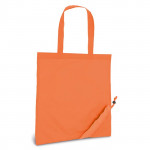 Divertente borsa per la spesa pieghevole color arancione