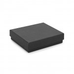 Elegante portafoglio personalizzato in pelle color nero scatola