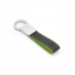 Portachiavi bicolore personalizzato al laser color verde chiaro