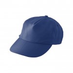 Cappelli promozionali con chiusura regolabile color blu mare prima vista