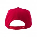 Cappelli promozionali con chiusura regolabile color rosso prima vista