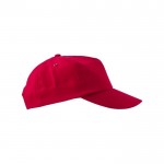 Cappelli promozionali con chiusura regolabile color rosso seconda vista